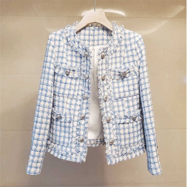 

arrival runway spring jacket coat women's sweet lovely woolen office work wear luxury outwear 210529, Black;brown