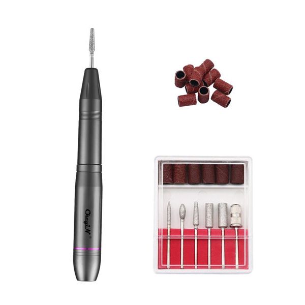 

nail drill & accessories 20000rpm electric polisher low noise kit professional manicure pen grinding polishing roller aluminum alloy