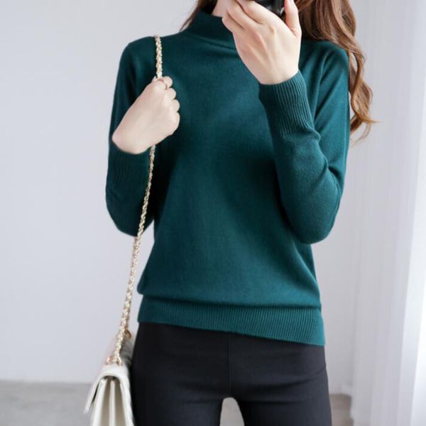 

sweaters half turtleneck women sweater autumn winter long sleeve jumper warm knitted sweaters casual solid knit pullover pull femme, White;black