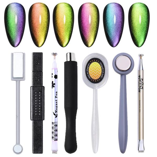 

nail gel nicole diary 9d magnetic stick cat effect strong magnet board painting polish varnish art tools, Red;pink
