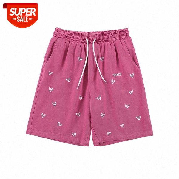 

love embroidery loose oversize stream shorts beach pant #b68j, Black