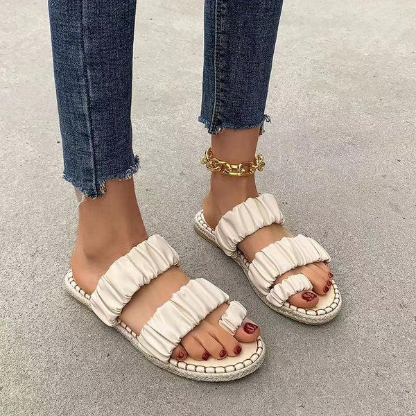 

sandals women summer 2021 flats peep toe outdoor party ladies sandal casual breathable shoes for zapatos mujer, Black