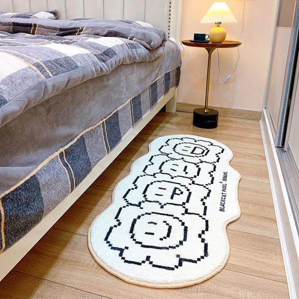 

carpets bedroom bedside rug cute flower carpet bay window soft floor mat living room breathable decor washable skin-friendly rugs