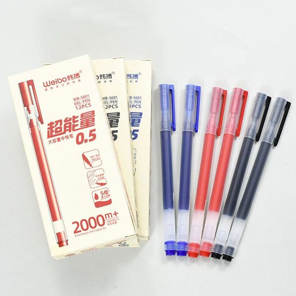 

gel pens 5601 pen black, red, blue ink school office student exam writing dedicated stationery supply style