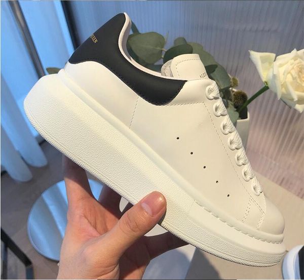 

designer platform shoes women luxury brand alexander tenis sneakers casual thick bottom shoes zapatos de mujer big size, Black