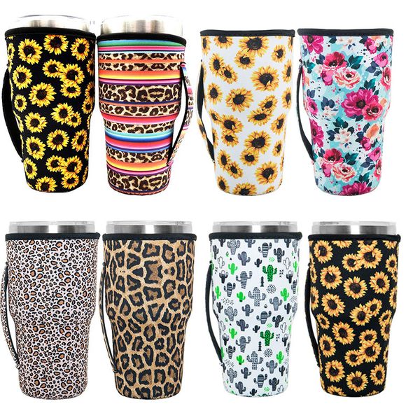 

wholesale 15 style reusable 30oz drink handle tumbler bags iced coffee cup holder sleeve neoprene insulated sleeves mugs cups water bottle c