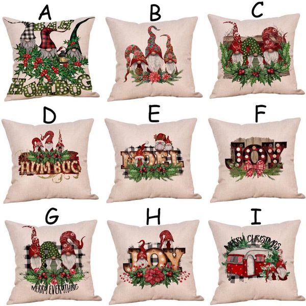 

pillow case christmas ornaments faceless doll decor animal cushion cover for sofa pillowcase covers decorations