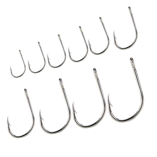 

fishing hooks 70pcs size 3-12 fish fishhooks (silver)