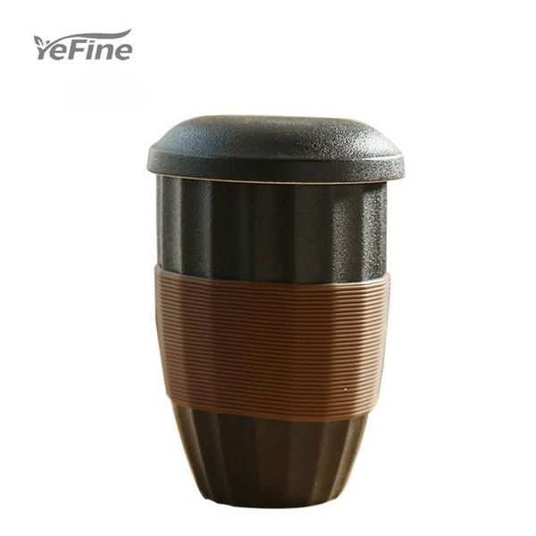 

yefine black pottery with lid filter office tea cup cups & saucers