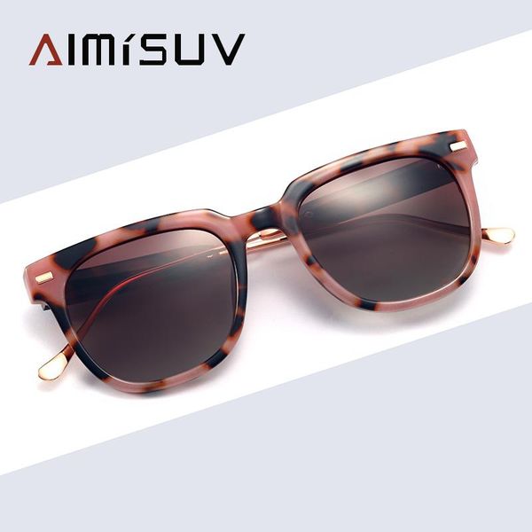 

sunglasses aimisuv polarized for women 2021 fashion vintage round anti-glare design glasses female uv400, White;black