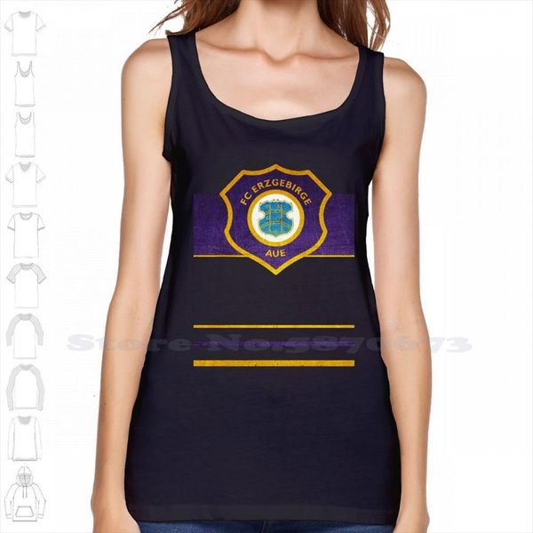 

erzgebirge aue soccer germany custom funny tank sleeveless vest, White;black
