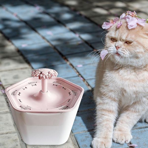 

cat bowls & feeders 2.6l drinking fountain automatic water dispenser electric circulating waterer pet