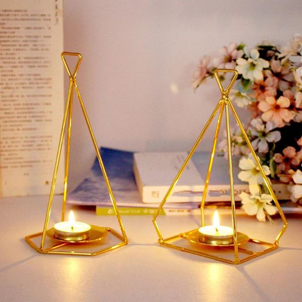 

creative hanging candlesticks holder nordic iron wedding candle candlestick vase home el bar decoration holders