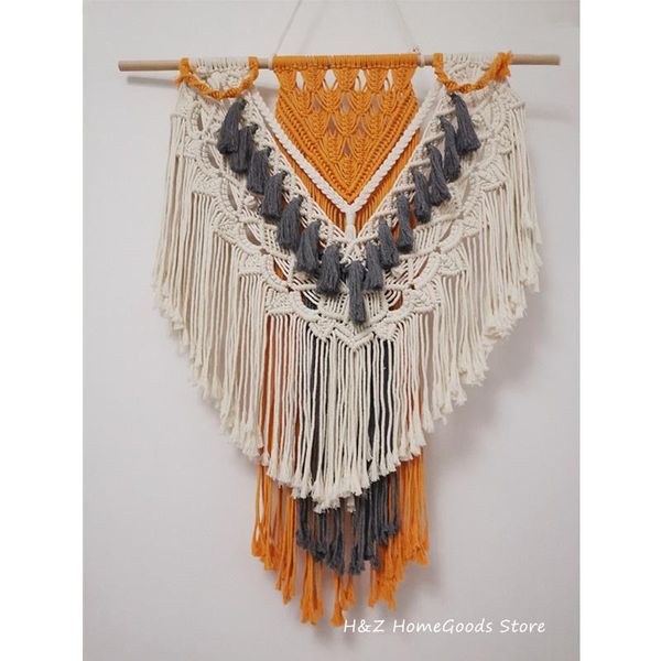 

tapestries nordic hand-woven tapestryboho macrame wall hanging for home decoration bedroom livingroom bohemian soft outfit 65*105cm