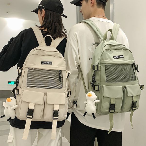 

travel female student college nylon fashion backpack cool lapschool book bags