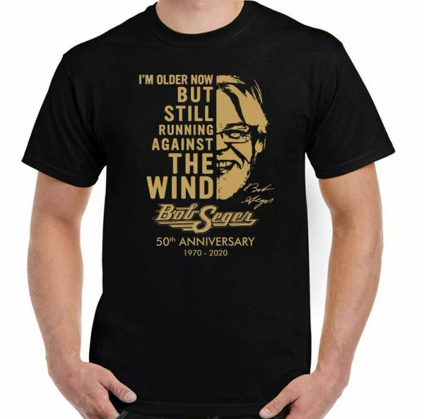 

bob seger t-shirt, silver bullet band, tee mens guitar rock n roll, White;black