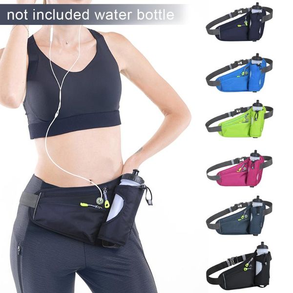 

outdoor bags running waist water bottle holder camping hiking fitness men women bicycle cycling belt sports fanny packs travel