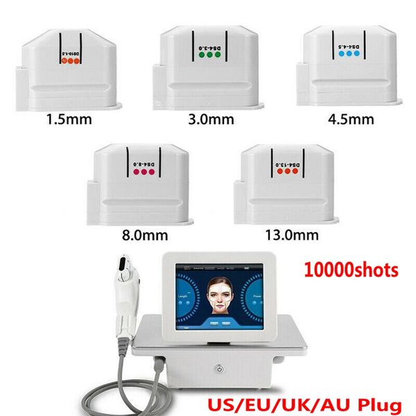 Portable High Initensite Cocighted Ультразвуковая машина Hifu 10000 Flash SMAS Лифтинг для лица, поднятие кожи, затягивание морщин против лобных линий корпус для похудения CE