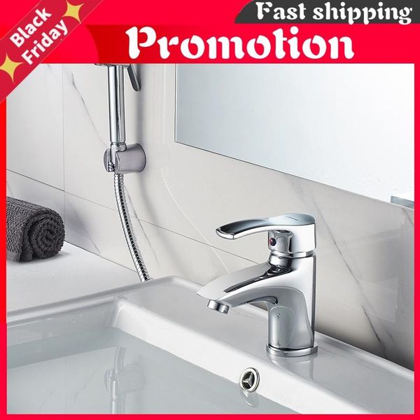 

basin faucet chrome polished solid brass bathroom single handle sink mixer tap with shower head deck mounted a9203 faucets