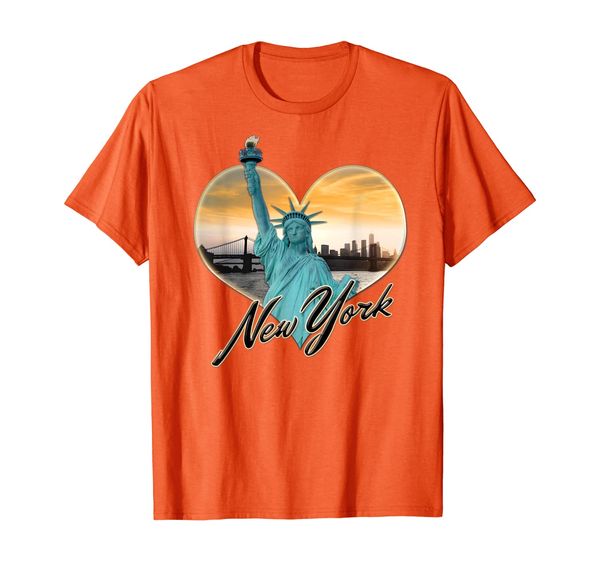 

NYC New York City Skyline Souvenir Statue of Liberty T-shirt, Mainly pictures