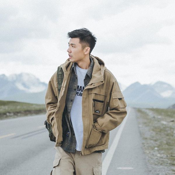 

couples jackets for men hooded shopping vintage turn-down collar hip hop autumn chaquetas hombre coat bd50js men's, Black;brown