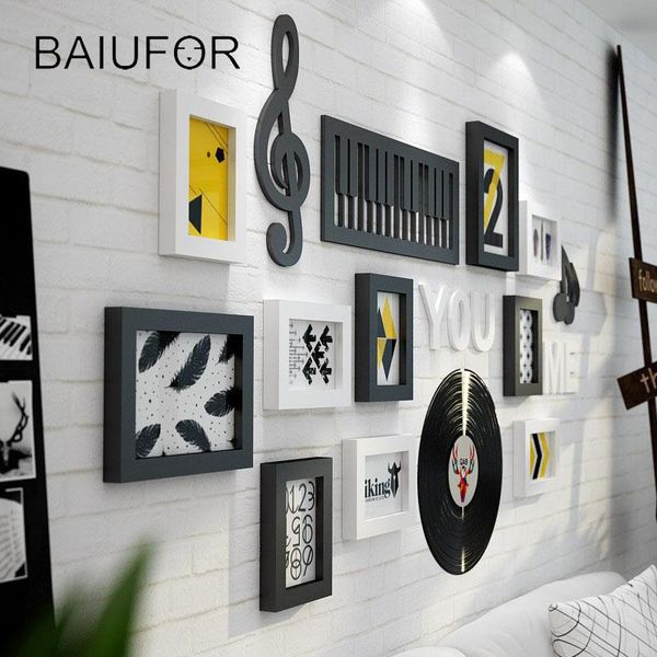

frames and mouldings baiufor creative music black po frame set,wooden collage picture for painting,wall hanging home art decor