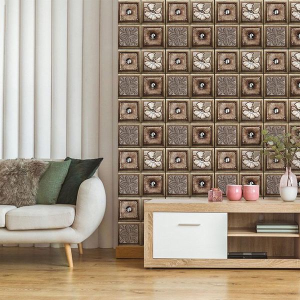 

wallpapers self adhesive vintage wall paper 3d faux textured backgound pattern flowers cover wallpaper for livingroom bedroom murals