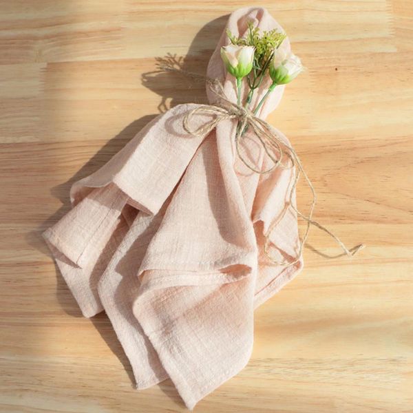

table napkin cotton napkins cheesecloth fabric soft comfortable reusable kitchen accessories for bridal shower wedding decoration party