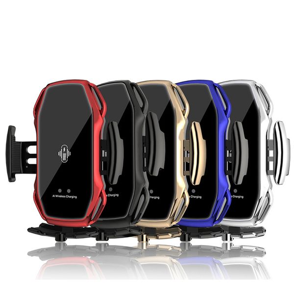 

a5s car wireless charger holder automatic sensor car phone holder wireless charger phone car holder mobile stand mount