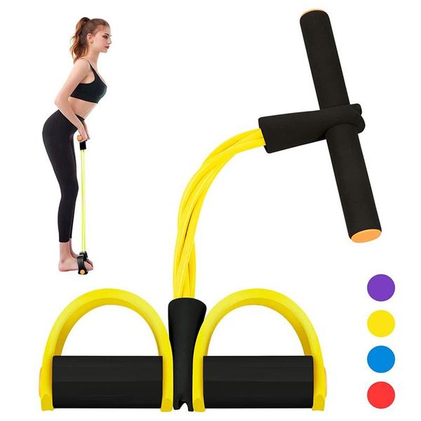 

tubes resistance bands fitness elastic sit up pull rope exerciser rower belly home gym sports pedal
