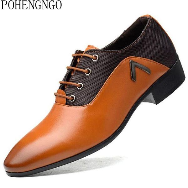 

dress shoes fashion men gentlemen british style formal zapatos hombre wedding flats classic leather oxfords, Black