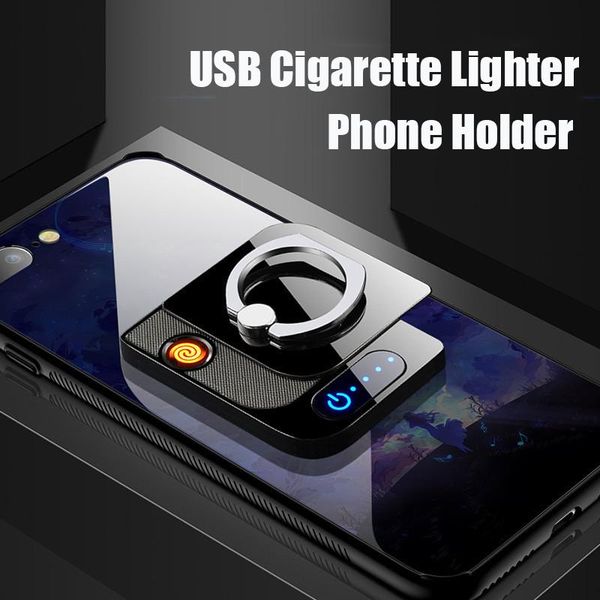 

rechargeable cigarette lighter phone stand bracket for huawei smartphone supports cell mounts & holders