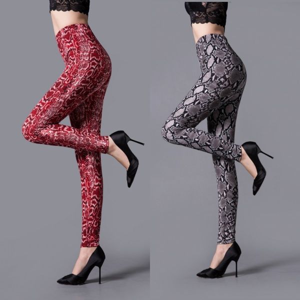 

legging tall snake print s fitness leggins women skinny active wear push up broek workout, Black