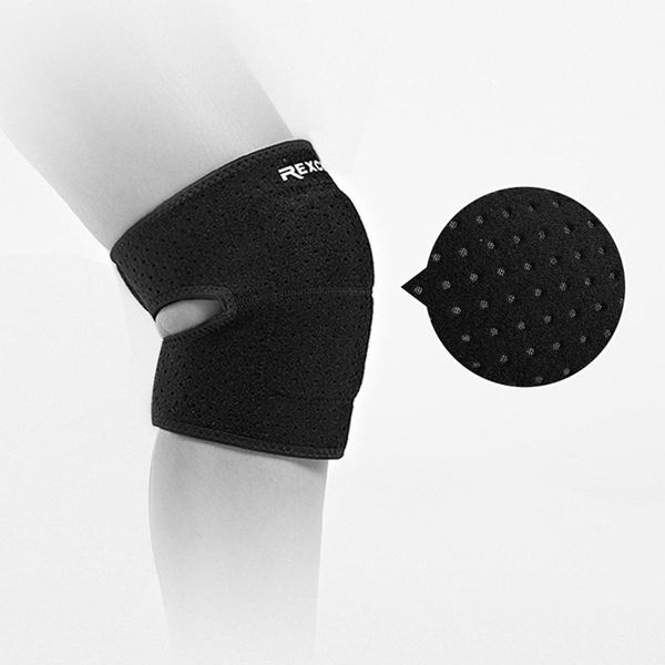 

elbow & knee pads 2pcs eva men women elastic kneepad patella brace pressurize support basketball running fitness protector sports gear, Black;gray