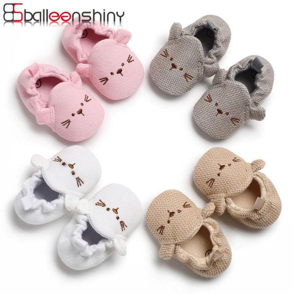 

balleenshiny cartoon baby shoes for 0-3y toddler born boys girls animal crib infant soft sole non-slip kids first walkers