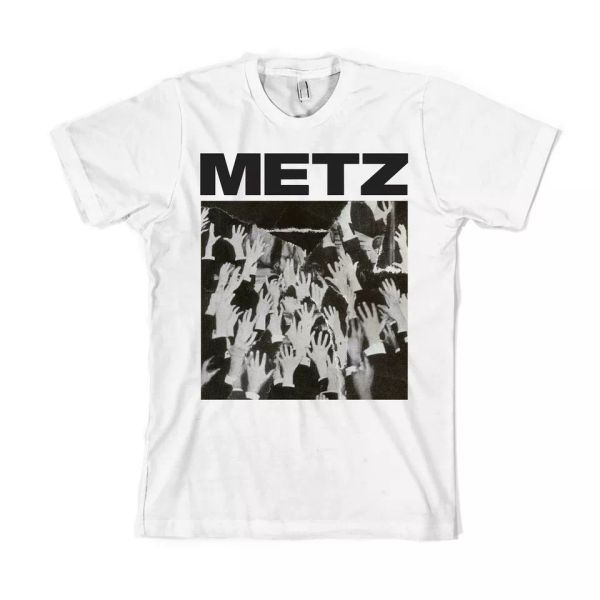 

METZ Stange Peace t-shirt White NEW! Sub Pop RETIRED DESIGN! OUT OF PRINT!, White;black