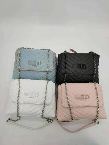 

2021 new gues bag embroidered v-cap chain women's single shoulder diagonal span