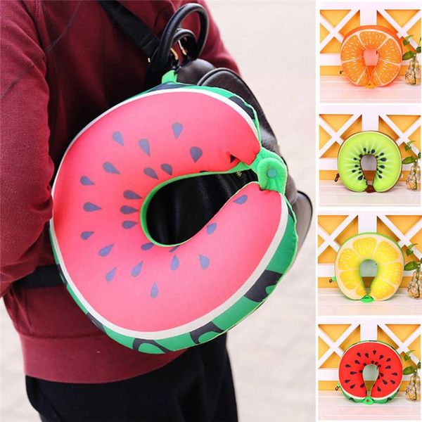 

pillow travel memory foam fruit u shaped neck support head rest headrest cushion