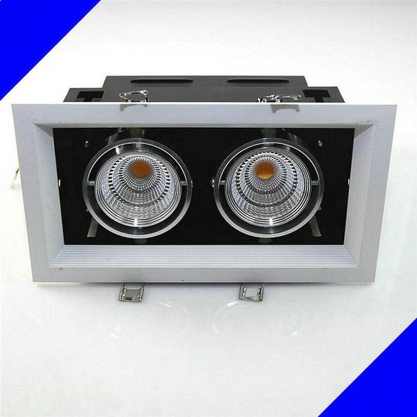 

bulbs double square dimmable led downlight cob 5w 7w 10w 12w 15w 2 x10w dimming spot light ceiling lamp