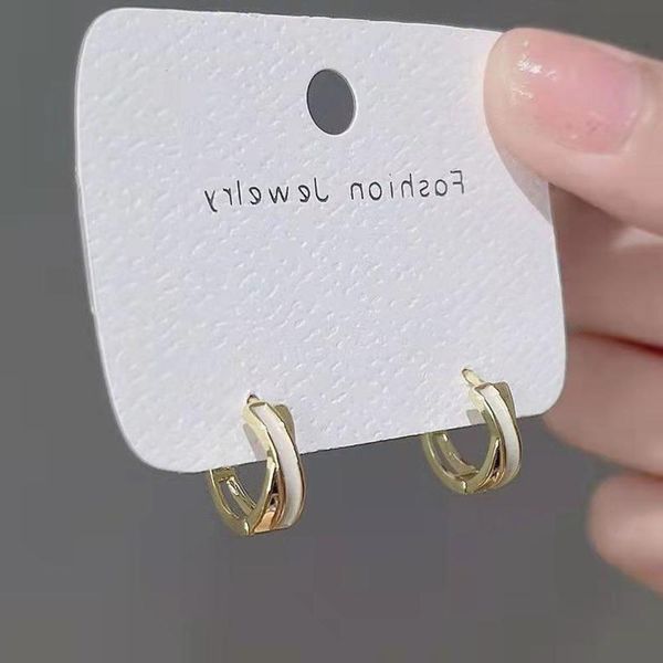 

style simple cross earrings femininity fashion earrings