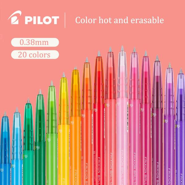

gel pens 1pcs pilot press and erase pen lfbs-18uf for primary school students to rub water-based color 0.38mm 20 colors complete