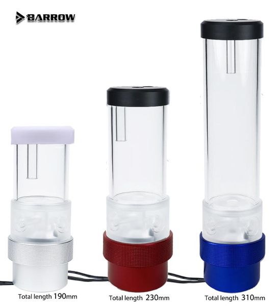 

fans & coolings barrow d5 pwm pump 18w maximum flow lift 4 meters 1260l/h / combo + reservoir length 190mm 230mm 310mm coolant tank