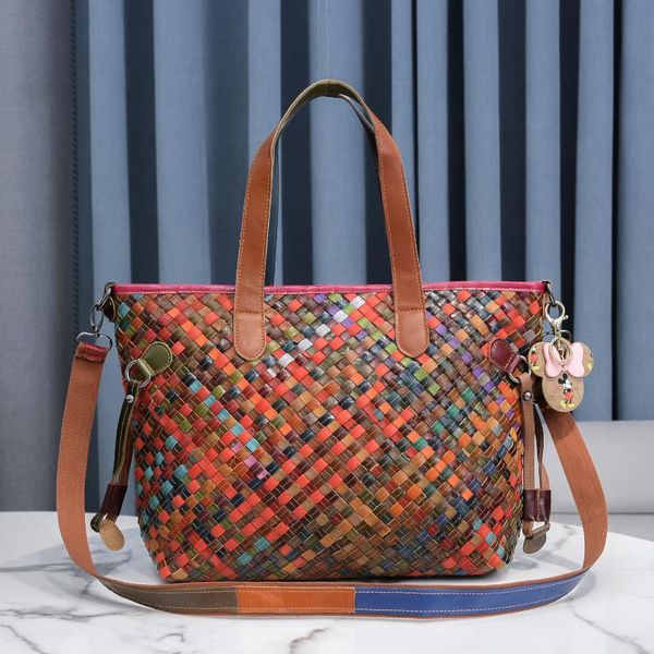 

evening bags 2021 leather women's bag large capacity one shoulder handbag