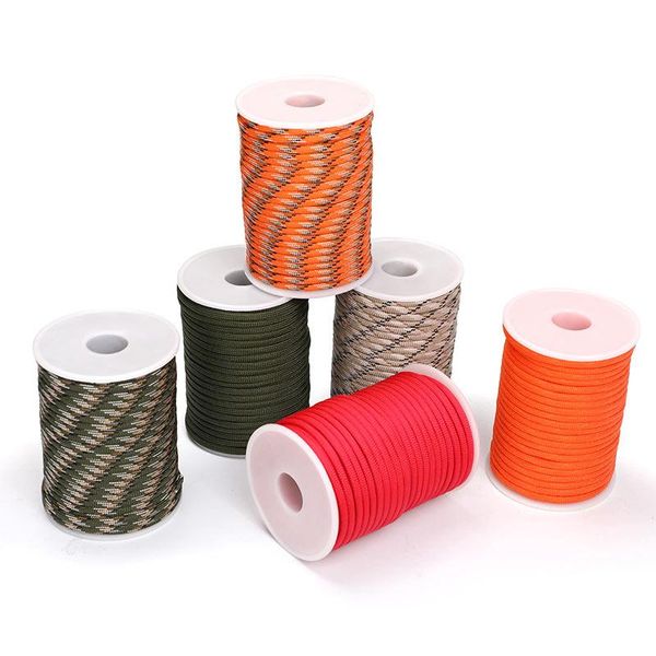 

paracord 7-core 31m/100ft 4mm parachute cord outdoor camping survival equipment kit umbrella tent lanyard strap gadgets
