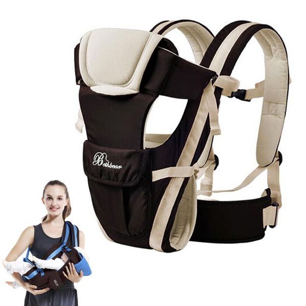 

carriers, slings & backpacks beth bear baby carrier 0-30 months breathable front facing 4 in 1 infant sling backpack pouch wrap kangaroo
