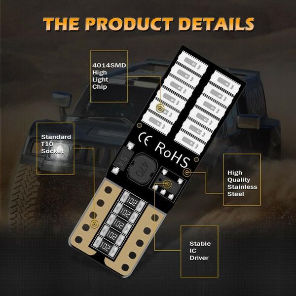 

error car bulb interior led lamp 12v-24v light reading replacement headlights