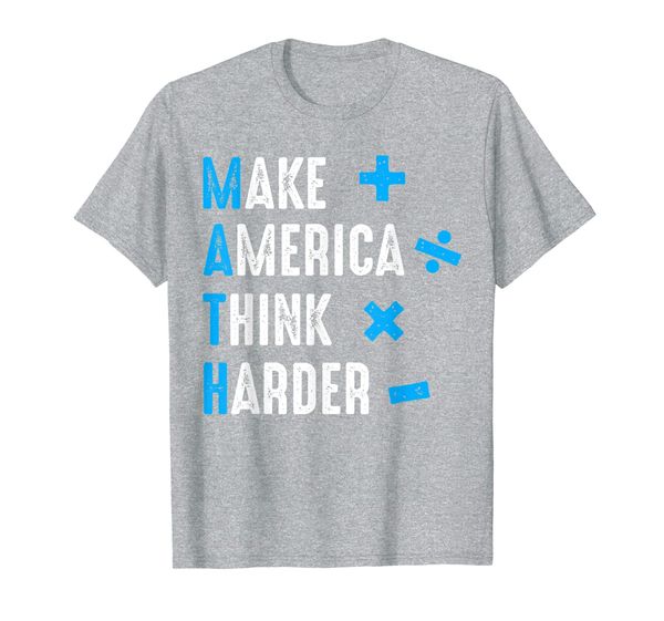 

FUNNY MATH MAKE AMERICA THINK HARDER Andrew Yang 2020 T-Shirt, Mainly pictures