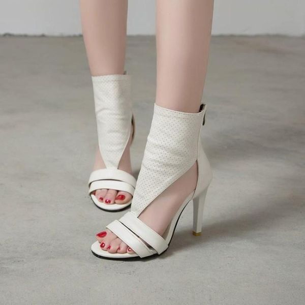 

sandals summer women's shoes fashion thin heel open toe 12cm high, Black