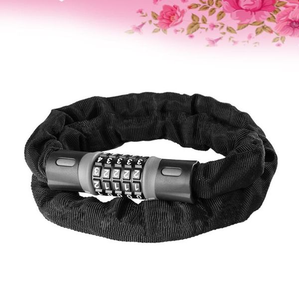 

bike locks chain lock 5-digit resettable anti-theft high safety and flexible keyless password for door