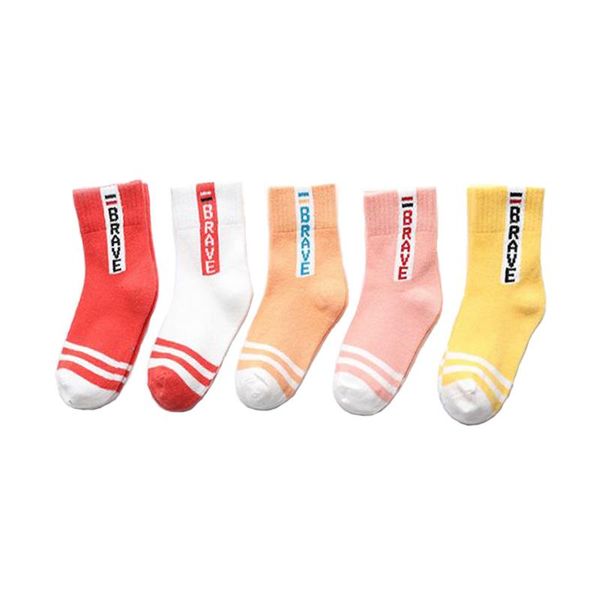 

10pcs lots(5 pair)children socks baby girls infant sock cartoon warm sox toddler boy warmers kids sokken drop promotion, Pink;yellow